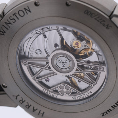 Harry Winston Project Z10 OCEABI42ZZ001 Crocodile leather x Zalium AT Skeleton Dial 42mm Watch