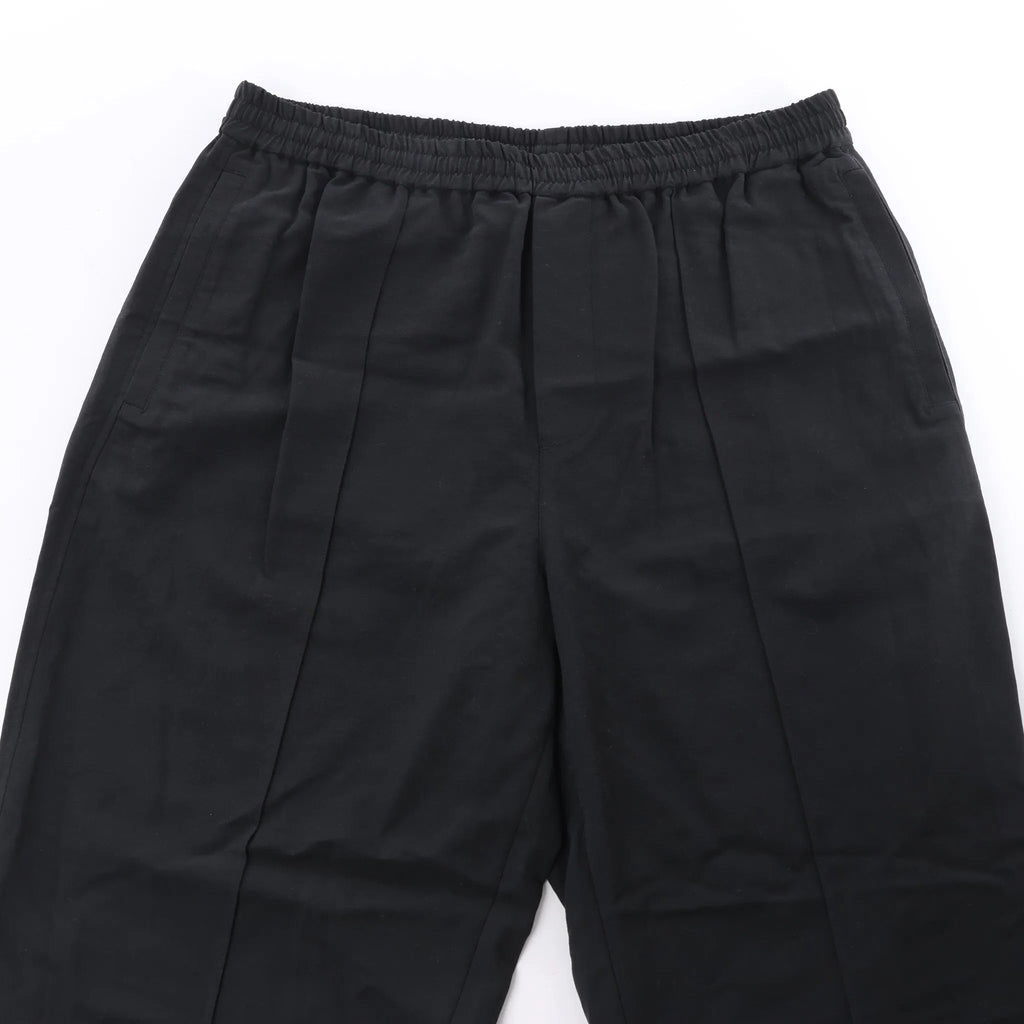 Helmut Lang Cotton x Linen Wide Leg Pants in Black, Size L