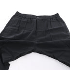 Helmut Lang Cotton x Linen Wide Leg Pants in Black, Size L