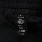 Helmut Lang Cotton x Linen Wide Leg Pants in Black, Size L