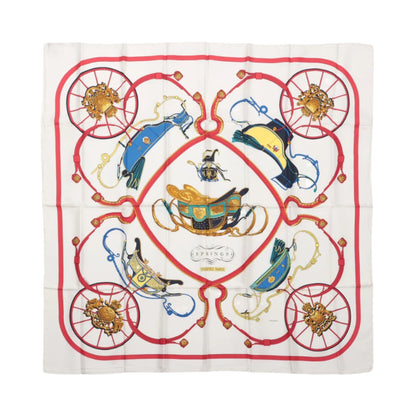 Hermès Carré 90 "SPRINGS" 100% Silk Scarf