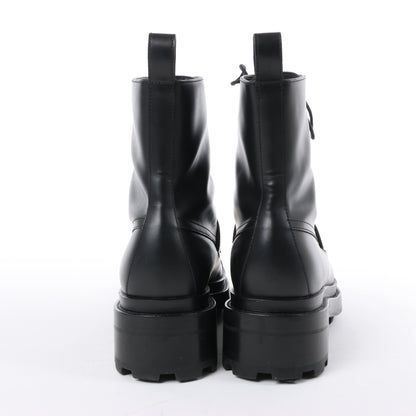Hermes Funk Leather Ankle Boots Kelly Metal Fittings in Black, Size 38.5 EU