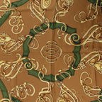Hermès Carré 90 "Profilé" Silk handkerchief in Brown