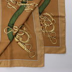 Hermès Carré 90 "Profilé" Silk handkerchief in Brown