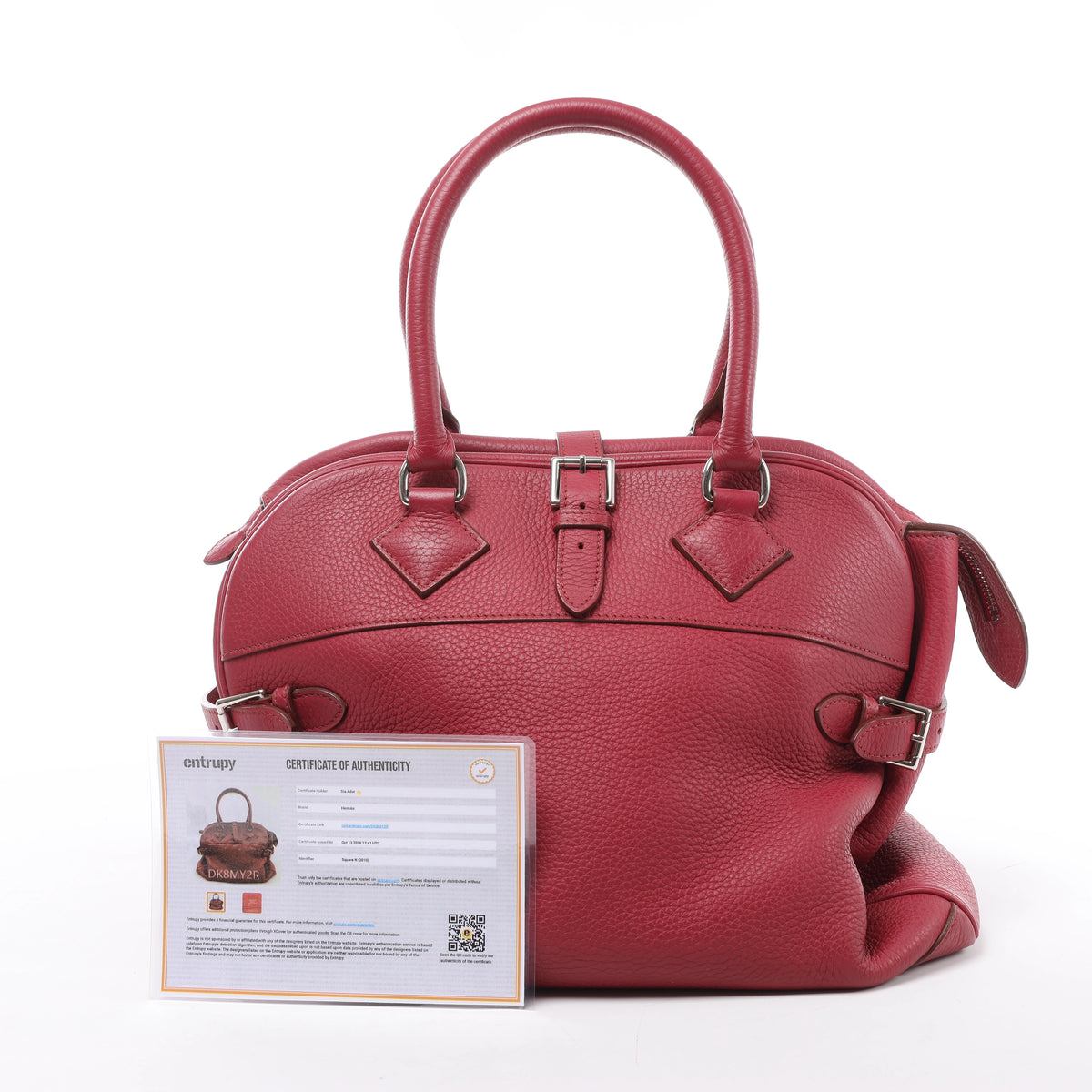 Hermès Atlas 35 Taurillon Clemence Handbag in Bois de Rose □N:2010