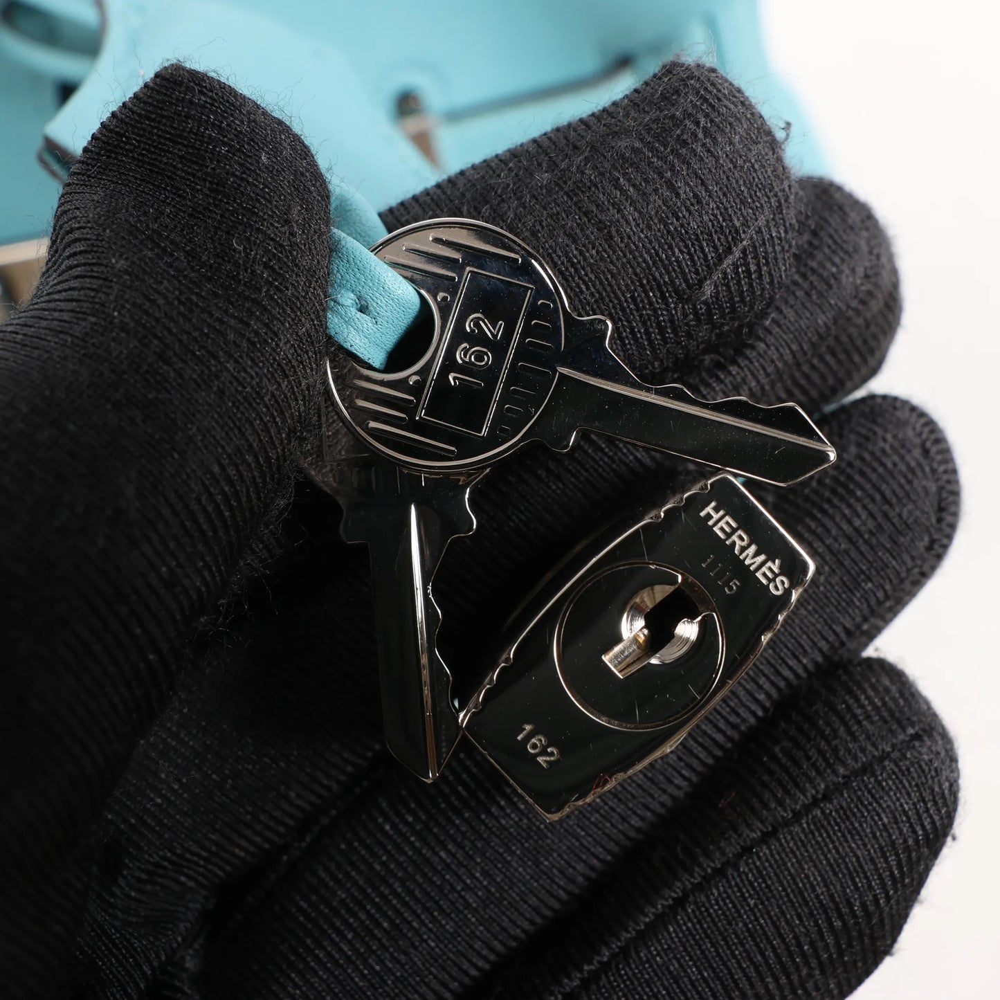 HERMES Birkin 25 Le Tournay Veau Swift Blue Saint-Cyr Handbag X: 2016