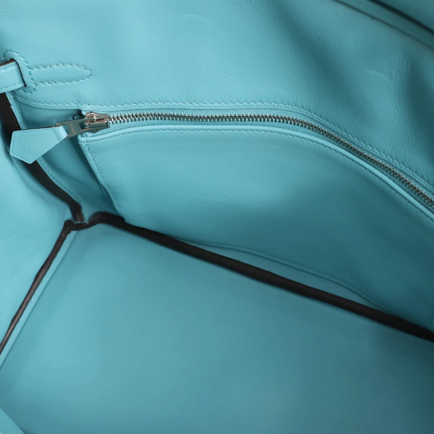 HERMES Birkin 25 Le Tournay Veau Swift Blue Saint-Cyr Handbag X: 2016