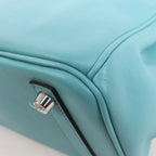 HERMES Birkin 25 Le Tournay Veau Swift Azul Bolso Saint-Cyr X: 2016