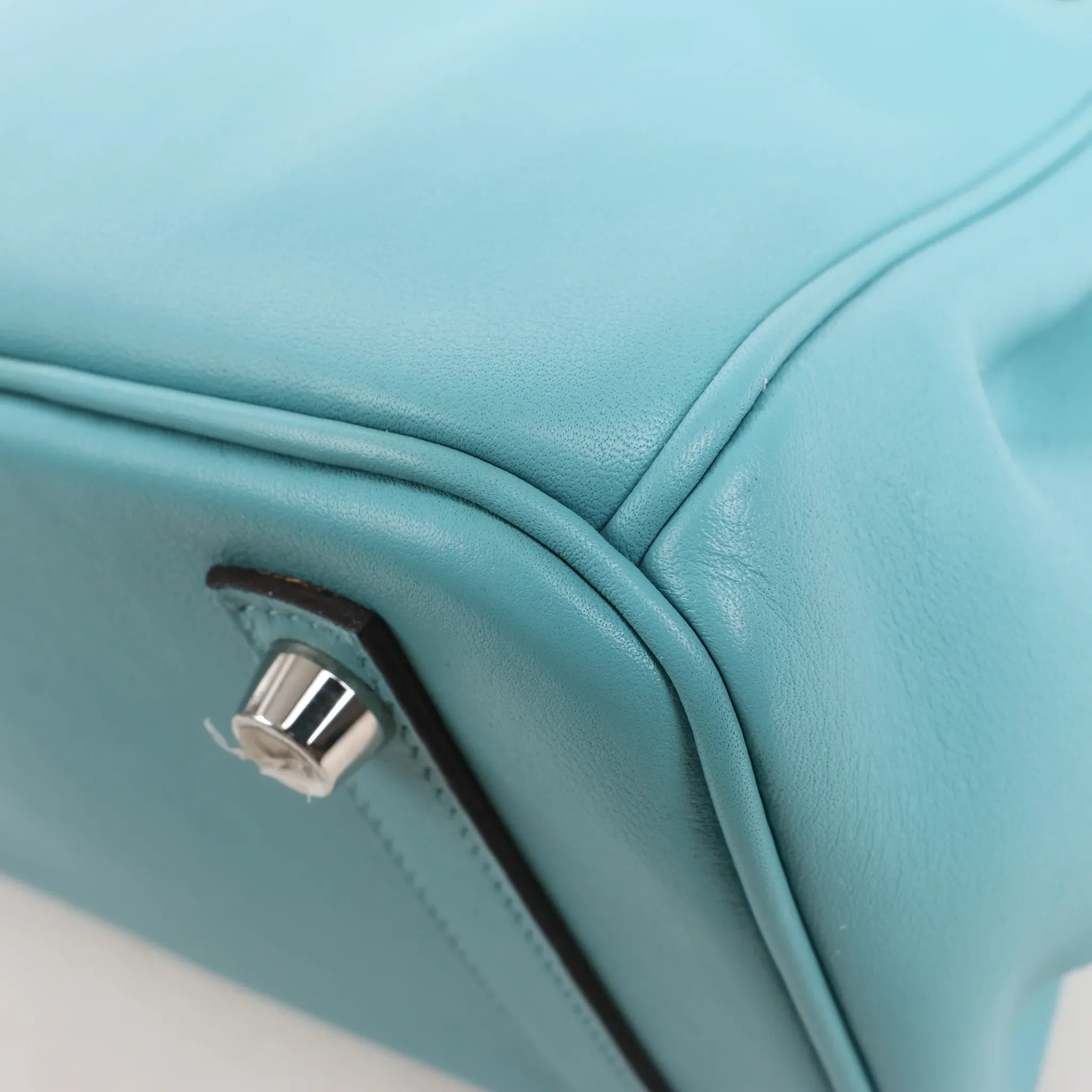 HERMES Birkin 25 Le Tournay Veau Swift Azul Bolso Saint-Cyr X: 2016