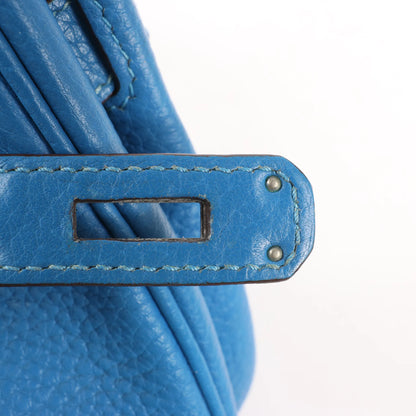 HERMES Birkin 30 Le Tournay Taurillon Clemence Handbag in Mykonos