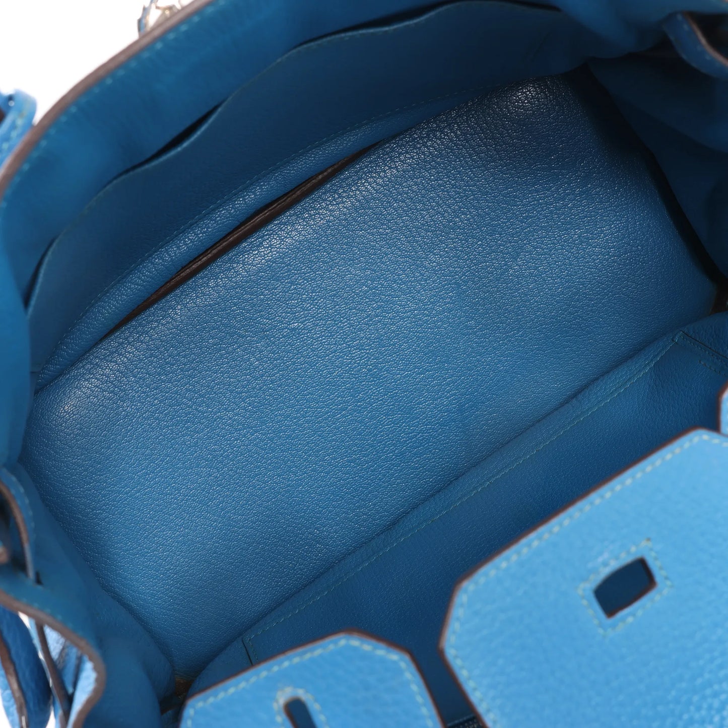 HERMES Birkin 30 Le Tournay Taurillon Clemence Handbag in Mykonos