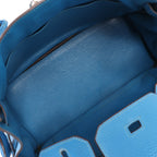 HERMES Birkin 30 Le Tournay Taurillon Clemence Handbag in Mykonos