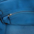 HERMES Birkin 30 Le Tournay Taurillon Clemence Handbag in Mykonos