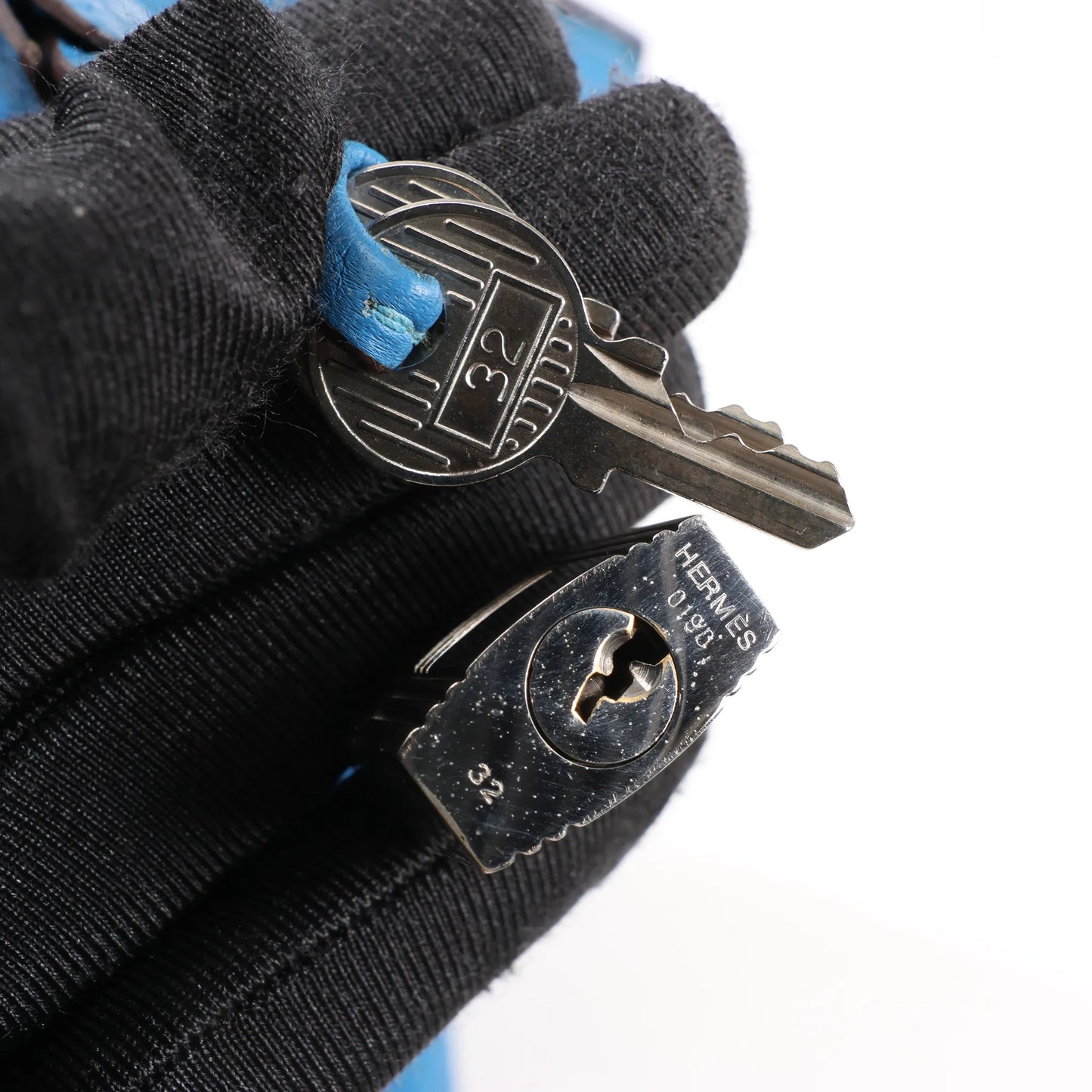 HERMES Birkin 30 Le Tournay Taurillon Clemence Handbag in Mykonos