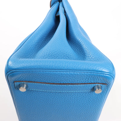 HERMES Birkin 30 Le Tournay Taurillon Clemence Handbag in Mykonos