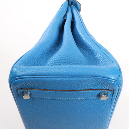 HERMES Birkin 30 Le Tournay Taurillon Clemence Handbag in Mykonos