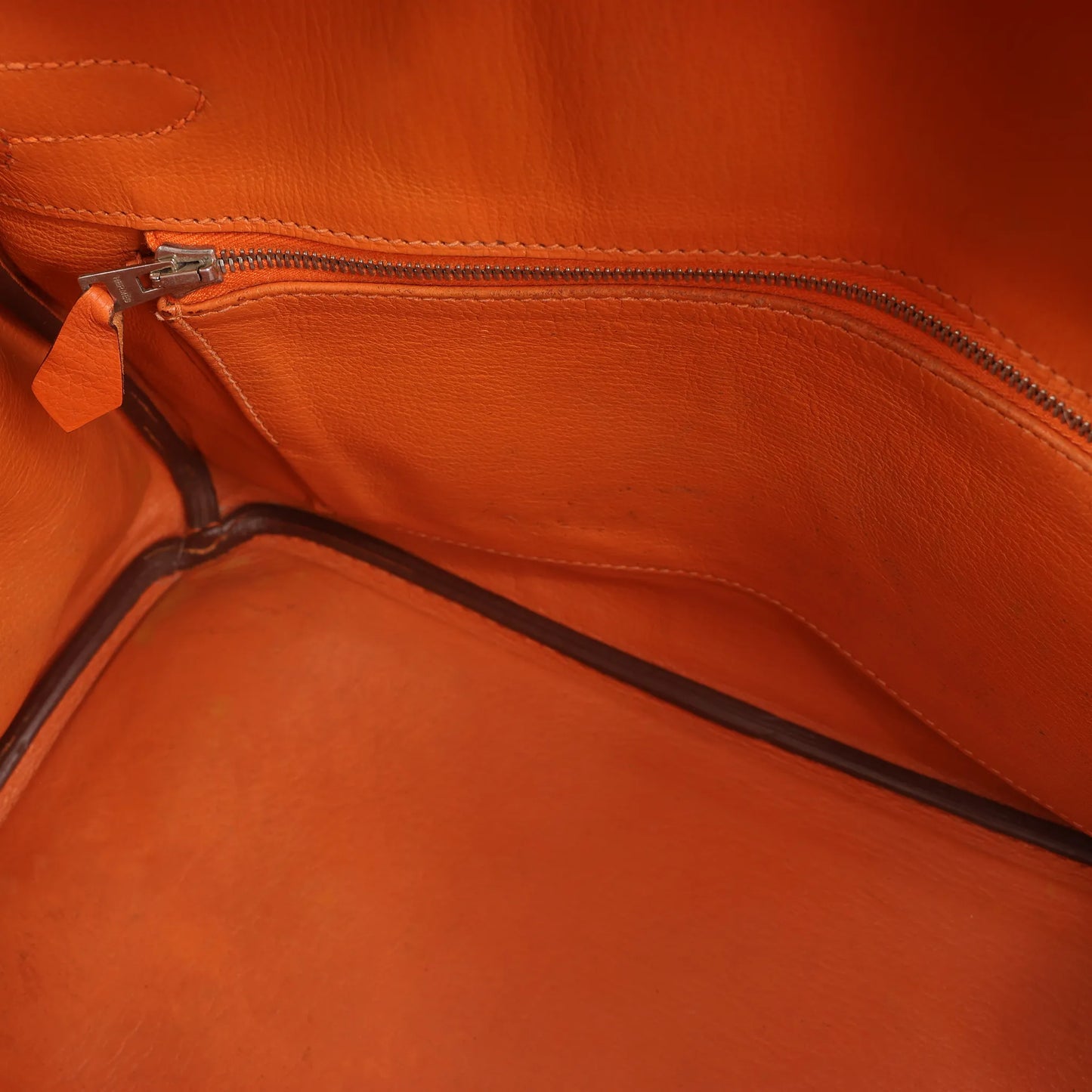 HERMES Birkin 30  Le Tournay Togo Handbag in Orange □N:2010
