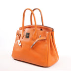 HERMES Birkin 30  Le Tournay Togo Handbag in Orange □N:2010