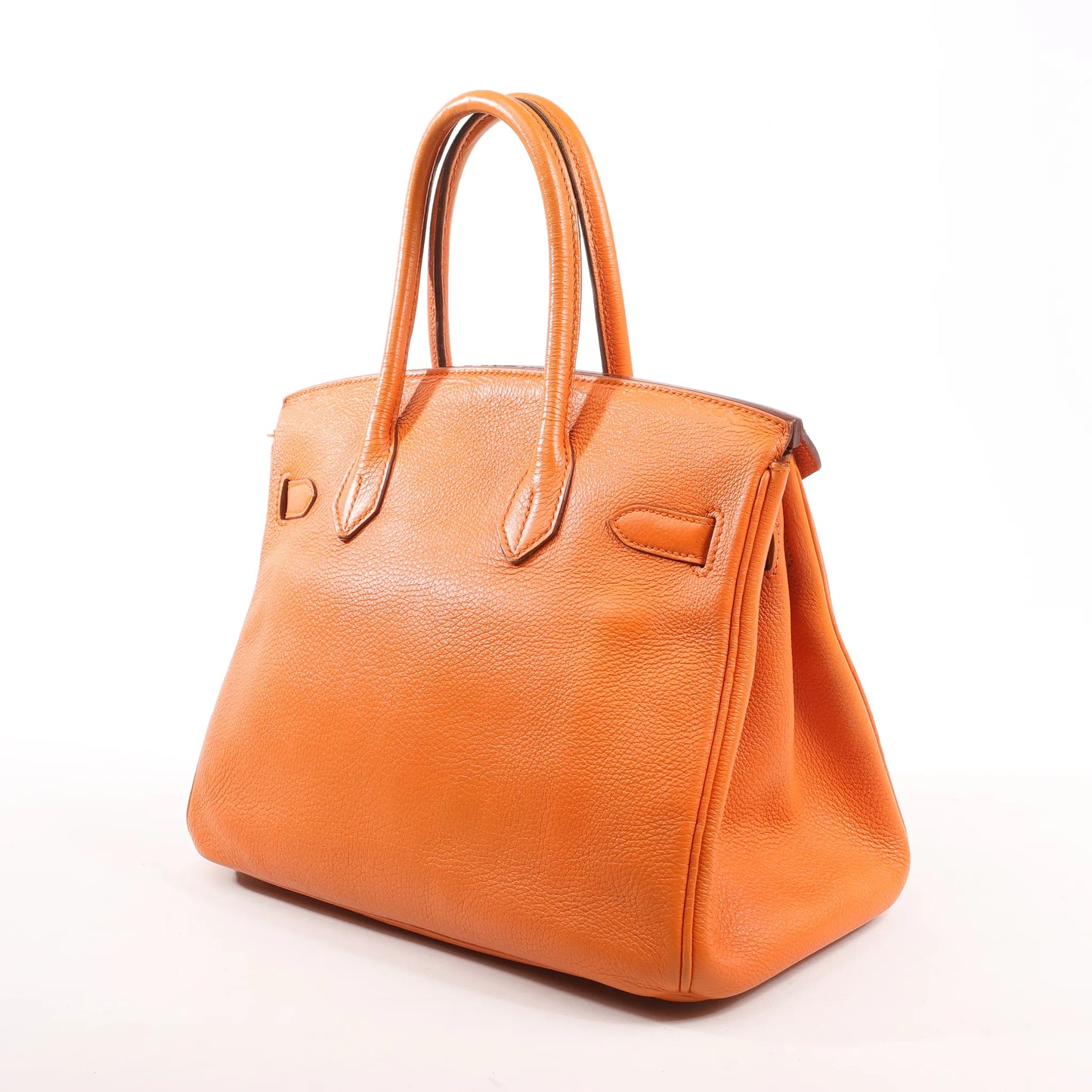 HERMES Birkin 30  Le Tournay Togo Handbag in Orange □N:2010