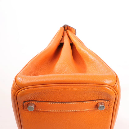 HERMES Birkin 30  Le Tournay Togo Handbag in Orange □N:2010