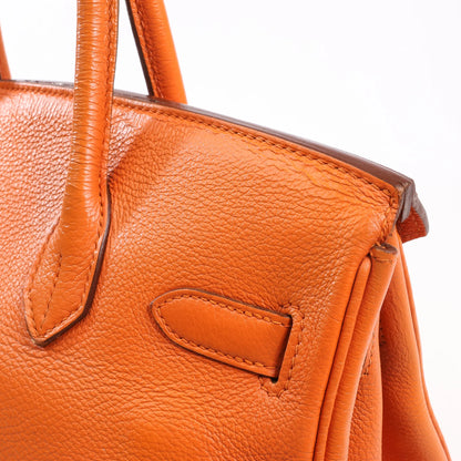 HERMES Birkin 30  Le Tournay Togo Handbag in Orange □N:2010