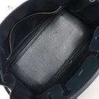 HERMES Birkin 30 Le Tournay Veau Epsom Handbag in Navy Blue □D: 2000