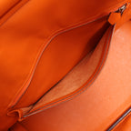 HERMES Birkin 30 Veau Swift Orange Silver Metal Fittings Handbag □J: 2006