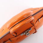 HERMES Birkin 30 Veau Swift Orange Silver Metal Fittings Handbag □J: 2006
