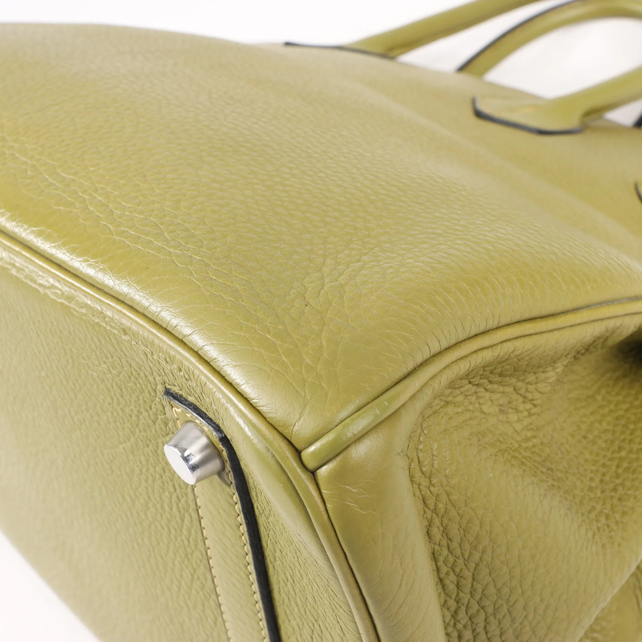 HERMES Birkin 35 Le Tournay Taurillon Clemence in Anise Green □J: 2006