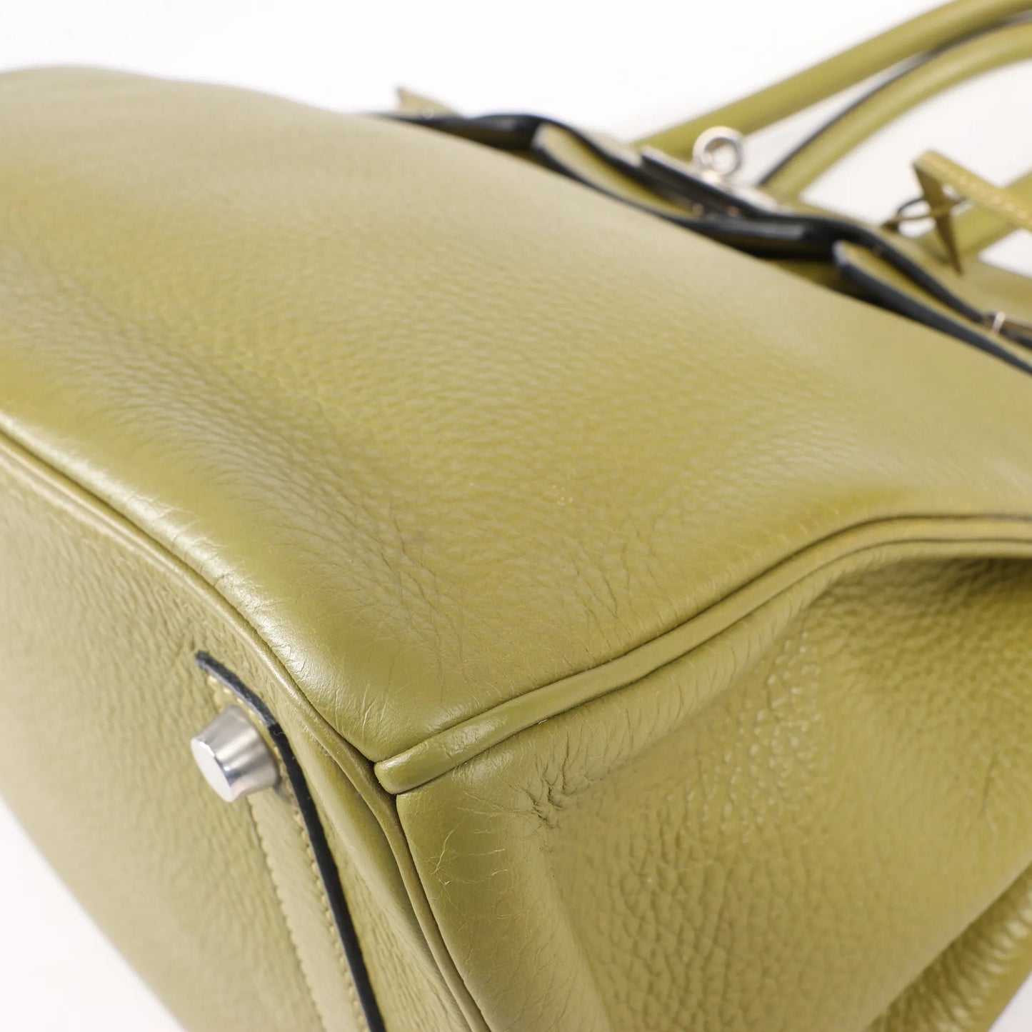 HERMES Birkin 35 Le Tournay Taurillon Clemence in Anise Green □J: 2006