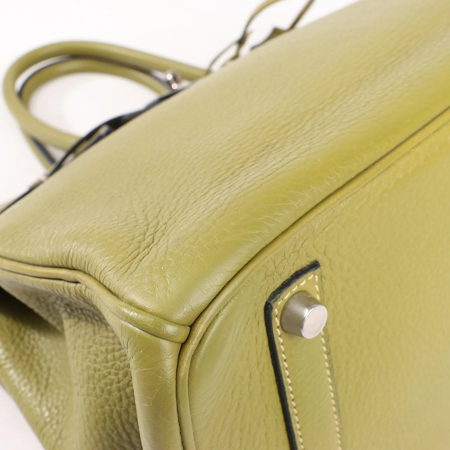 HERMES Birkin 35 Le Tournay Taurillon Clemence in Anise Green □J: 2006