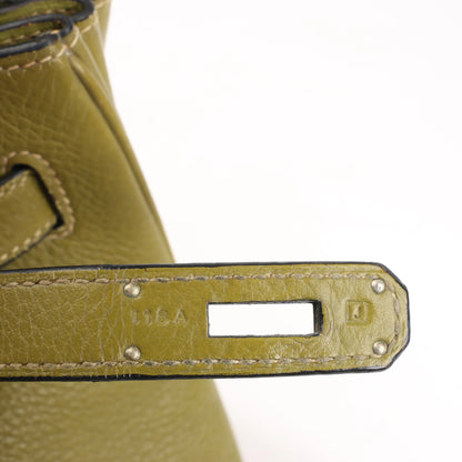 HERMES Birkin 35 Le Tournay Taurillon Clemence in Anise Green □J: 2006
