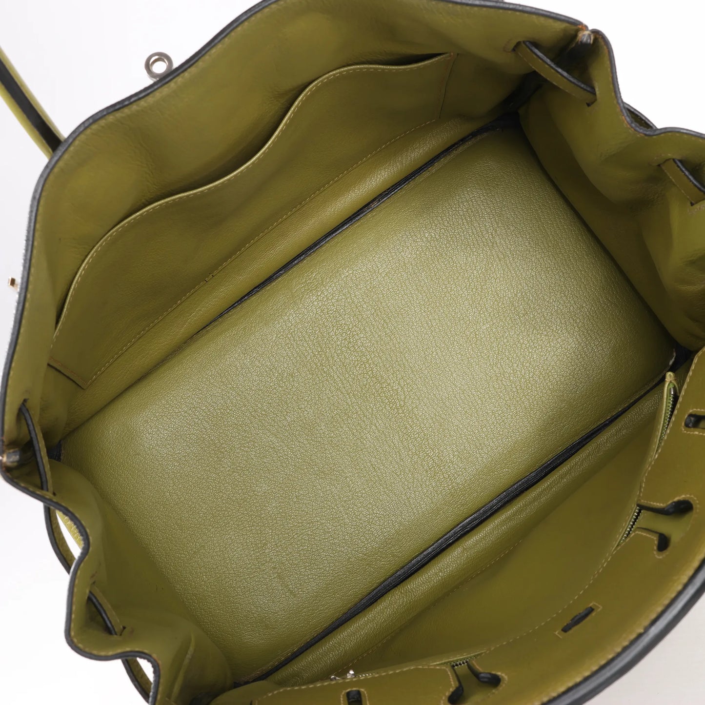 HERMES Birkin 35 Le Tournay Taurillon Clemence in Anise Green □J: 2006