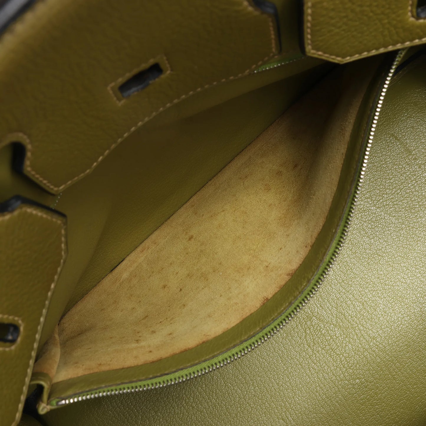 HERMES Birkin 35 Le Tournay Taurillon Clemence in Anise Green □J: 2006