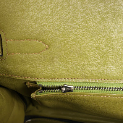 HERMES Birkin 35 Le Tournay Taurillon Clemence in Anise Green □J: 2006