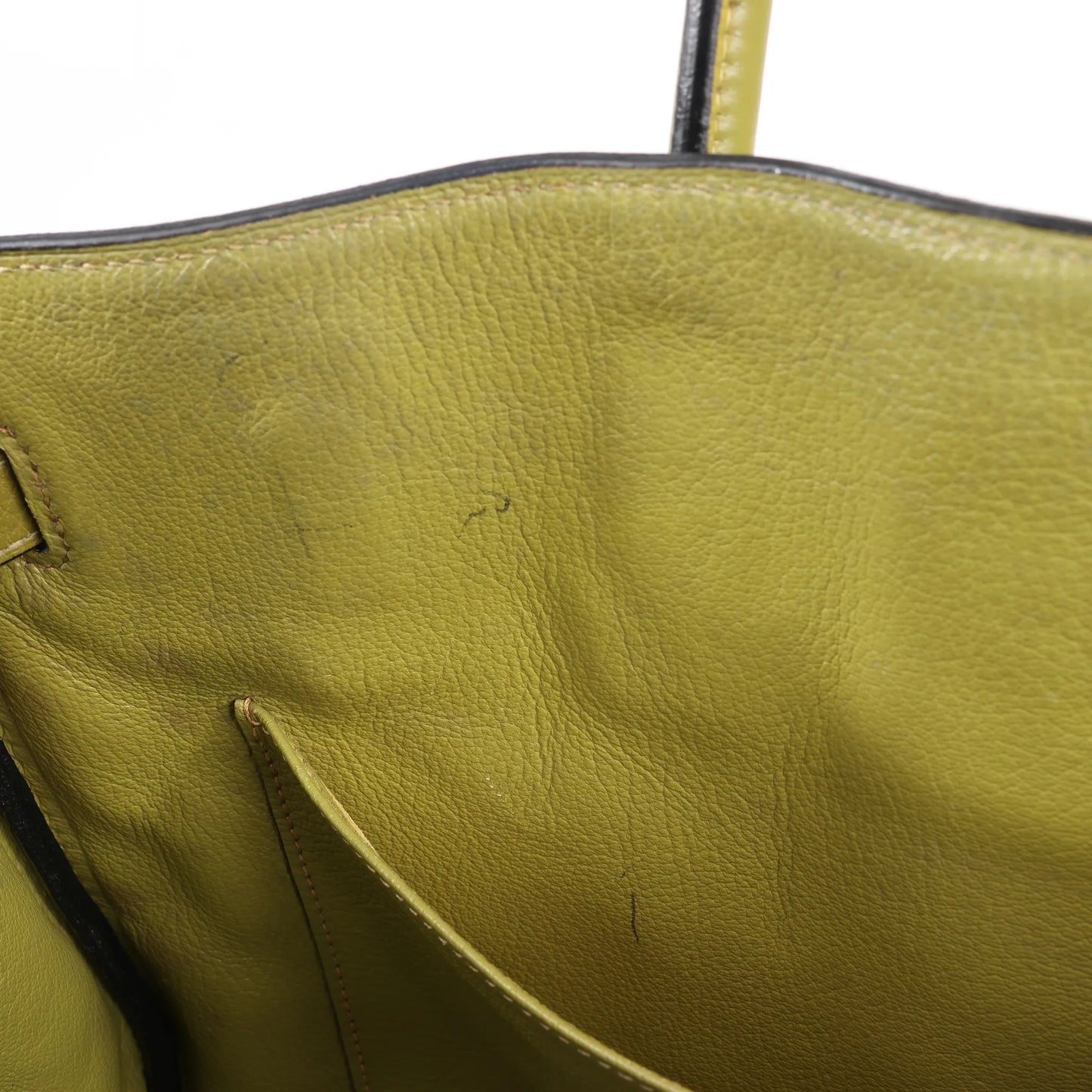 HERMES Birkin 35 Le Tournay Taurillon Clemence in Anise Green □J: 2006