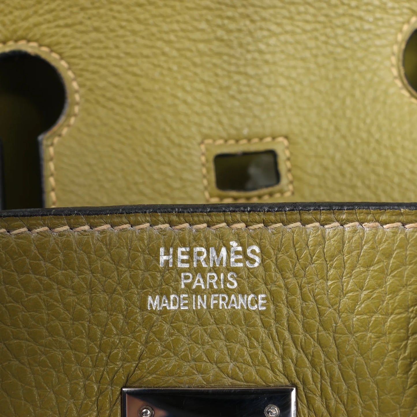HERMES Birkin 35 Le Tournay Taurillon Clemence in Anise Green □J: 2006
