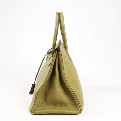 HERMES Birkin 35 Le Tournay Taurillon Clemence in Anise Green □J: 2006