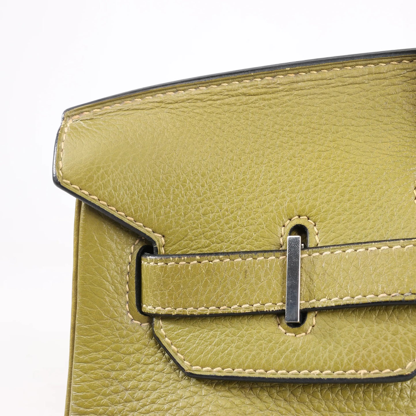 HERMES Birkin 35 Le Tournay Taurillon Clemence in Anise Green □J: 2006