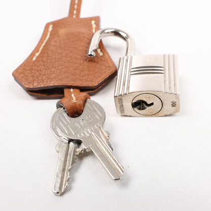 HERMES Birkin 35  Le Tournay Togo Gold Silver Metal Fittings Handbag □G:2003