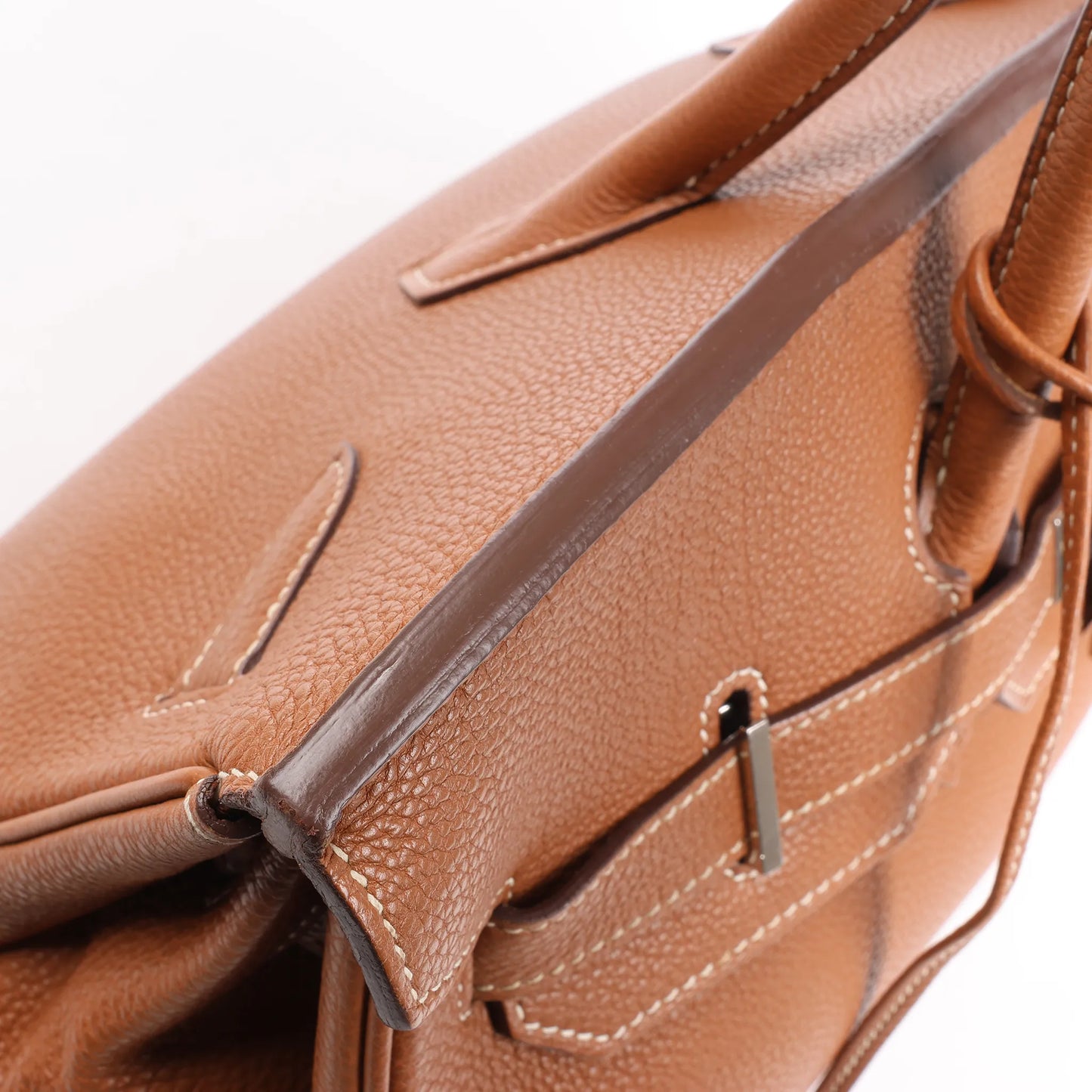 HERMES Birkin 35  Le Tournay Togo Gold Silver Metal Fittings Handbag □G:2003