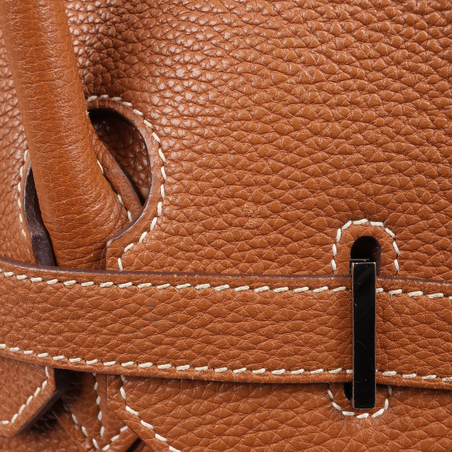 HERMES Birkin 35  Le Tournay Togo Gold Silver Metal Fittings Handbag □G:2003