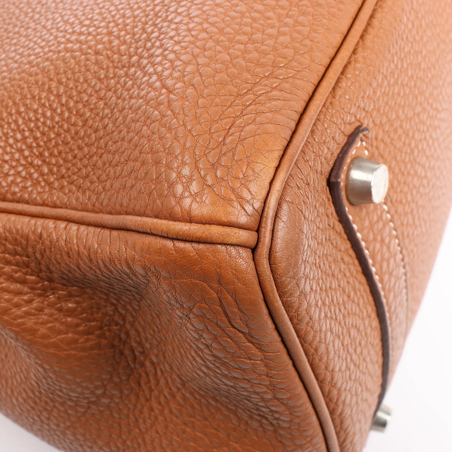 HERMES Birkin 35  Le Tournay Togo Gold Silver Metal Fittings Handbag □G:2003