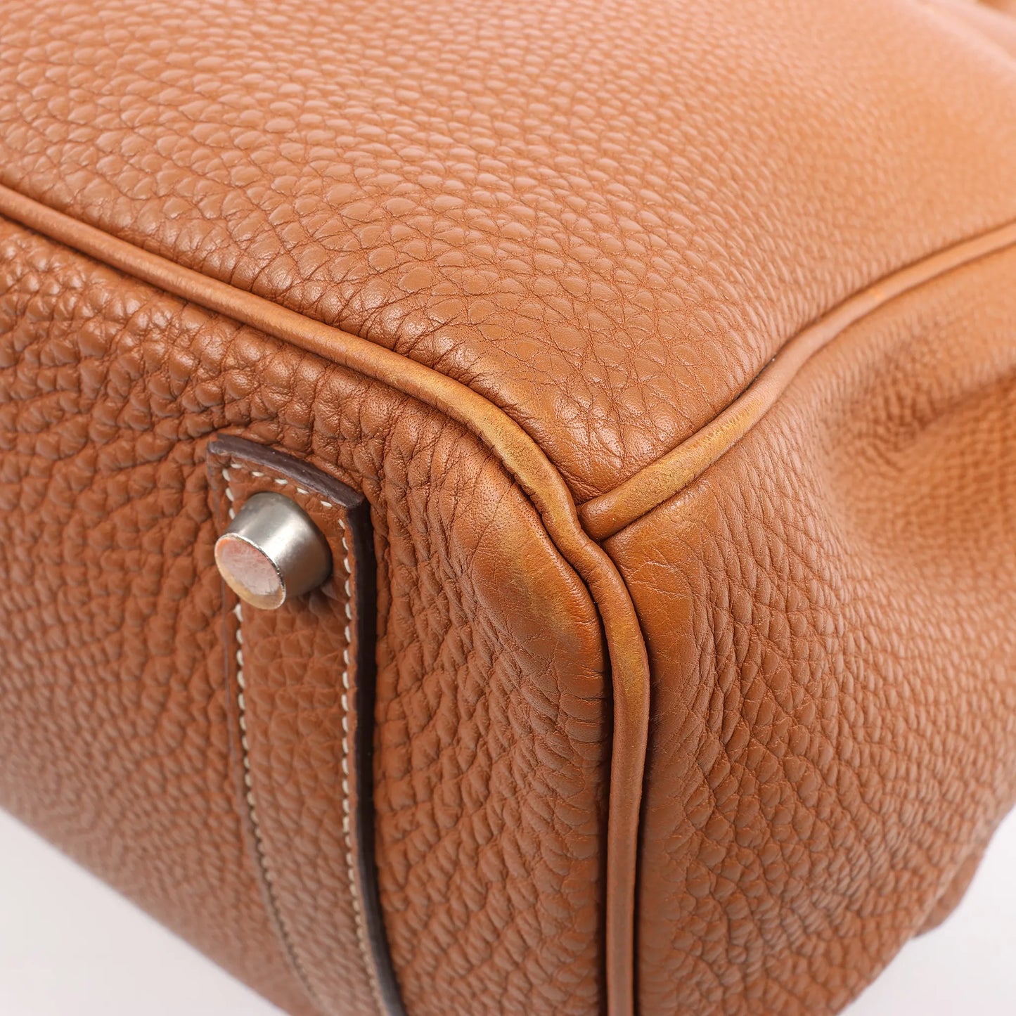 HERMES Birkin 35  Le Tournay Togo Gold Silver Metal Fittings Handbag □G:2003