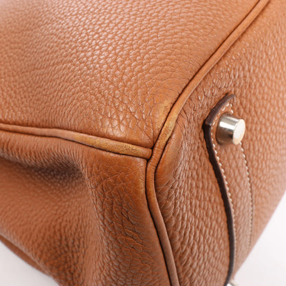 HERMES Birkin 35  Le Tournay Togo Gold Silver Metal Fittings Handbag □G:2003