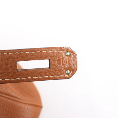 HERMES Birkin 35  Le Tournay Togo Gold Silver Metal Fittings Handbag □G:2003