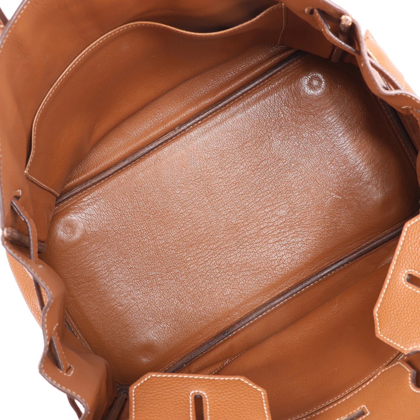 HERMES Birkin 35  Le Tournay Togo Gold Silver Metal Fittings Handbag □G:2003