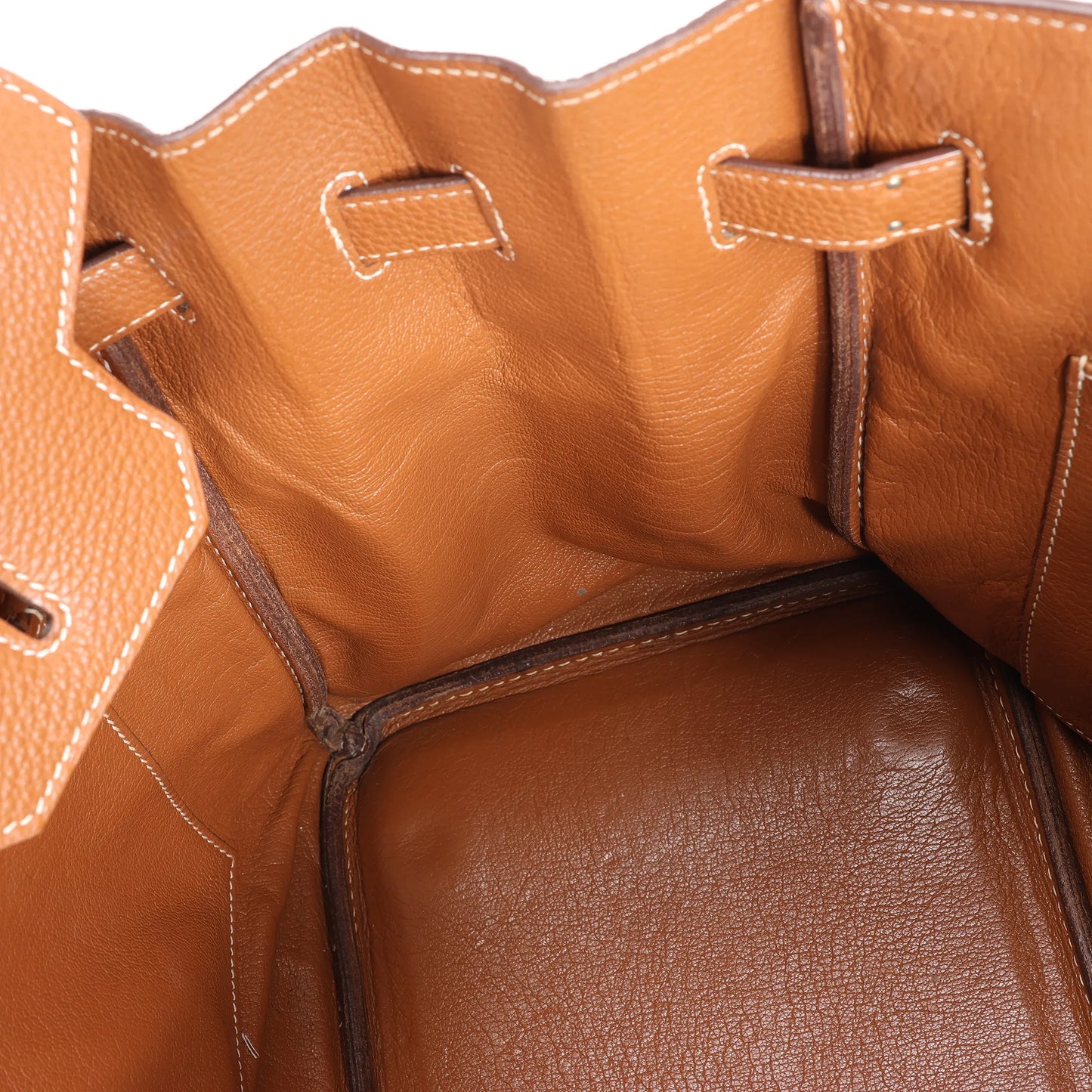 HERMES Birkin 35  Le Tournay Togo Gold Silver Metal Fittings Handbag □G:2003