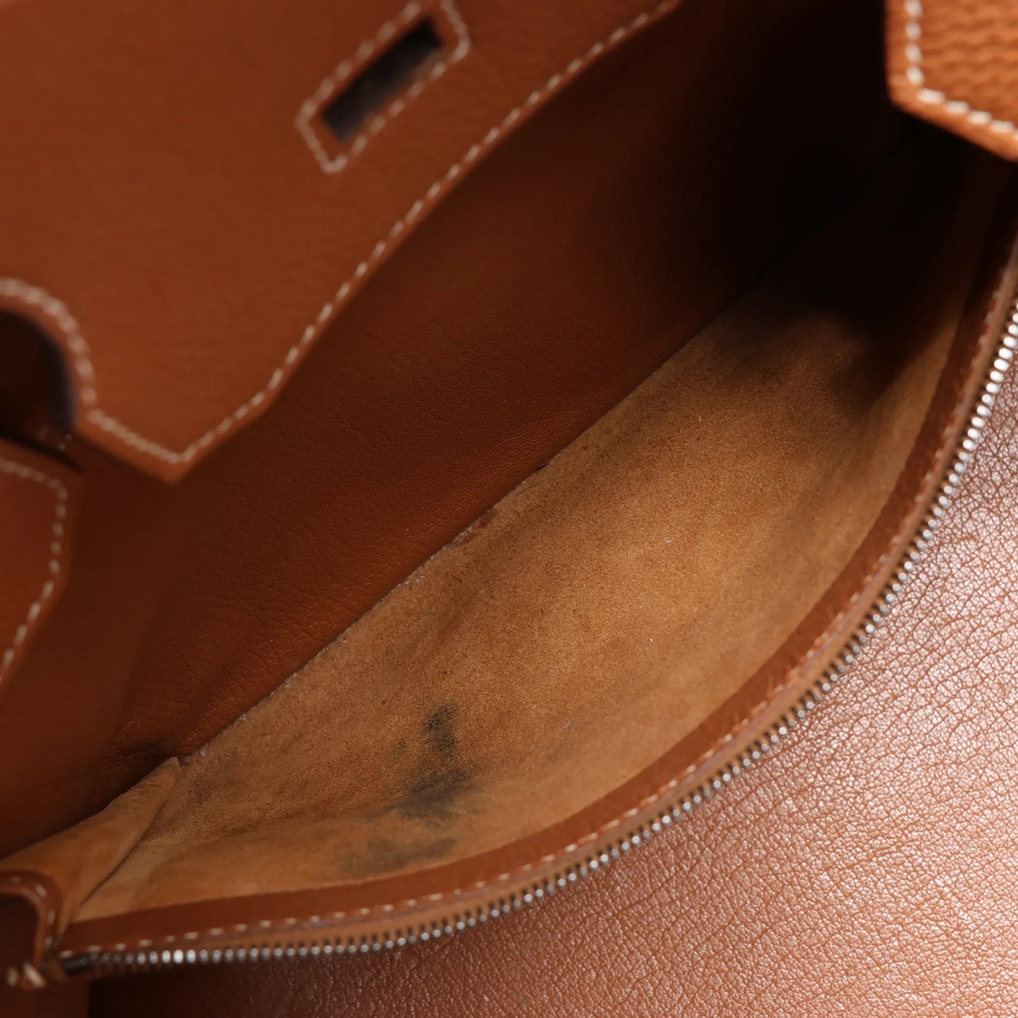 HERMES Birkin 35  Le Tournay Togo Gold Silver Metal Fittings Handbag □G:2003