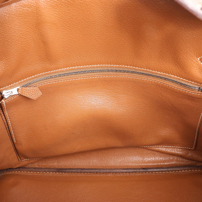 HERMES Birkin 35  Le Tournay Togo Gold Silver Metal Fittings Handbag □G:2003